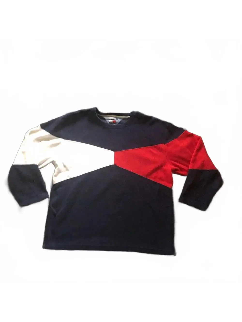 Tommy Hilfiger Tommy Jeans Colorblock Crewneck Fleece Sweater XXL